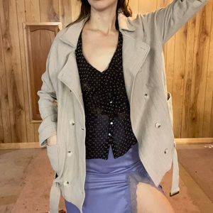 Molly Green lightweight button up coat